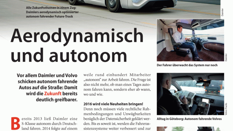 Aerodynamisch und autonom Aerodynamisch und autonom