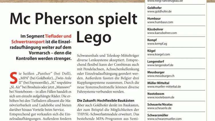 Mc Pherson spielt Lego