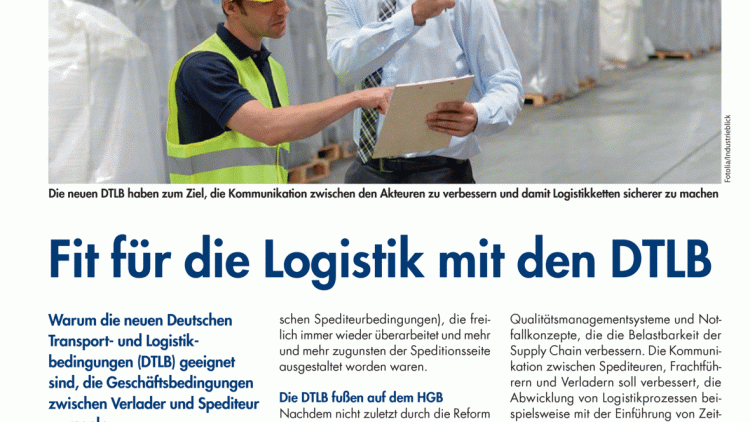 Fit für die Logistik mit den DTLB