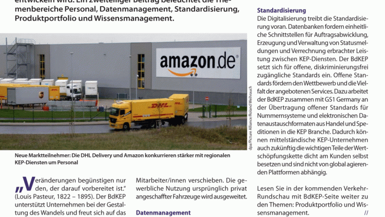 KEP-Unternehmen 2016 - Den Wandel gestalten (1) KEP-Unternehmen 2016 - Den Wandel gestalten (1)