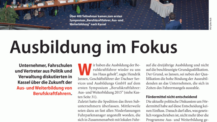 Ausbildung im Fokus