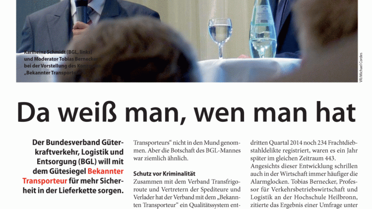 Da weiß man, wen man hat