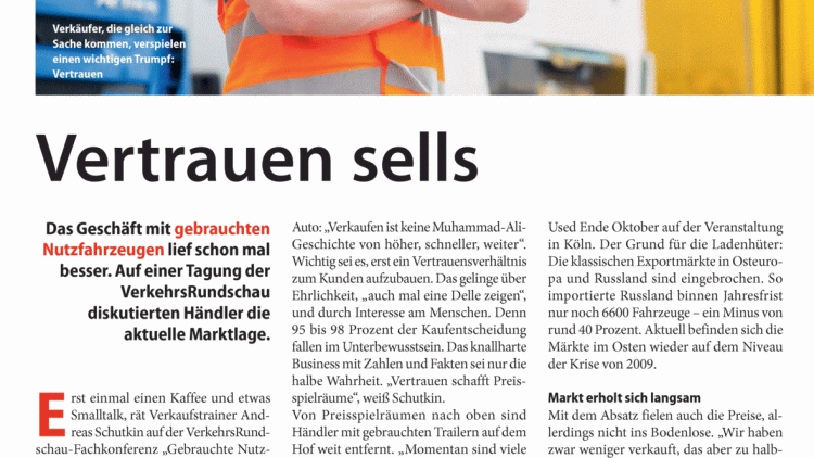 Vertrauen sells