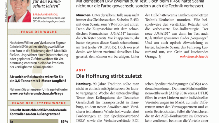 In Orange zum Green Truck In Orange zum Green Truck
