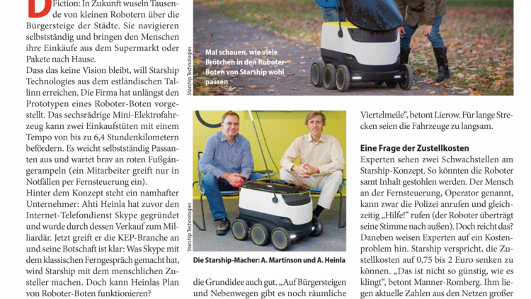 Roboter auf der letzten Meile