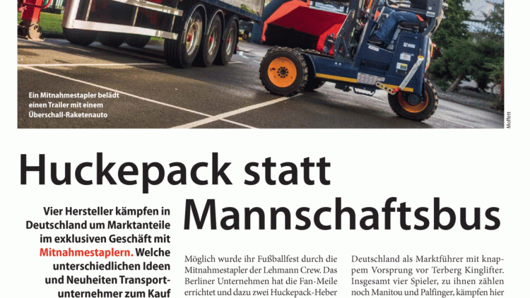 Huckepack statt Mannschaftsbus