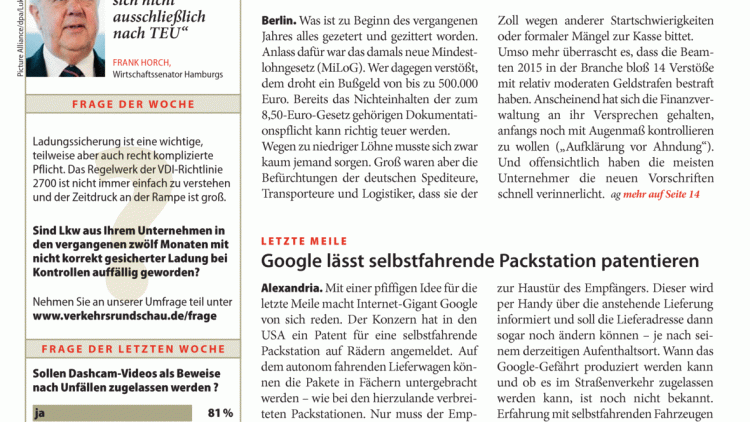 Letzte Meile: Google lässt selbstfahrende Packstation patentieren
