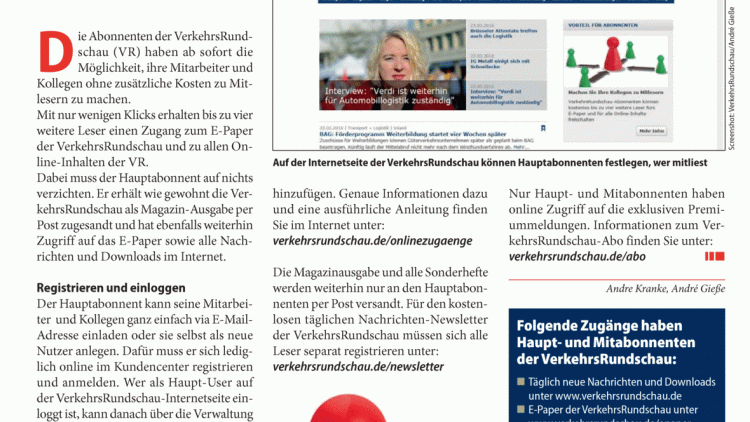 Machen Sie Ihre Kollegen zu Mitlesern! Machen Sie Ihre Kollegen zu Mitlesern!