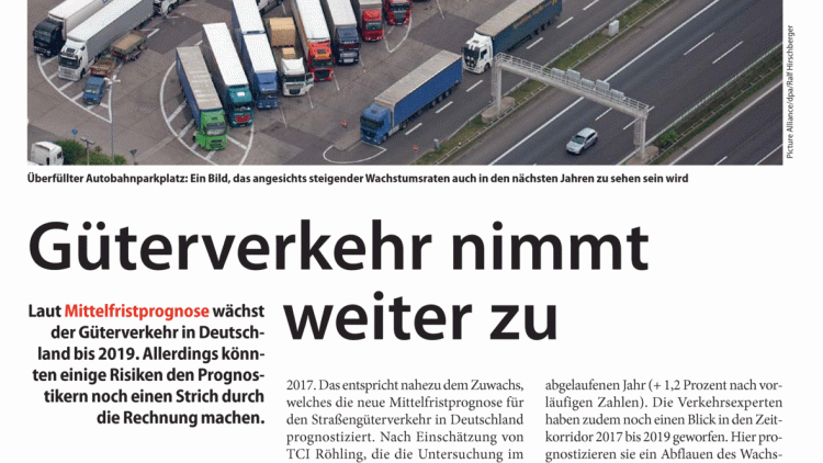 Güterverkehr nimmt weiter zu