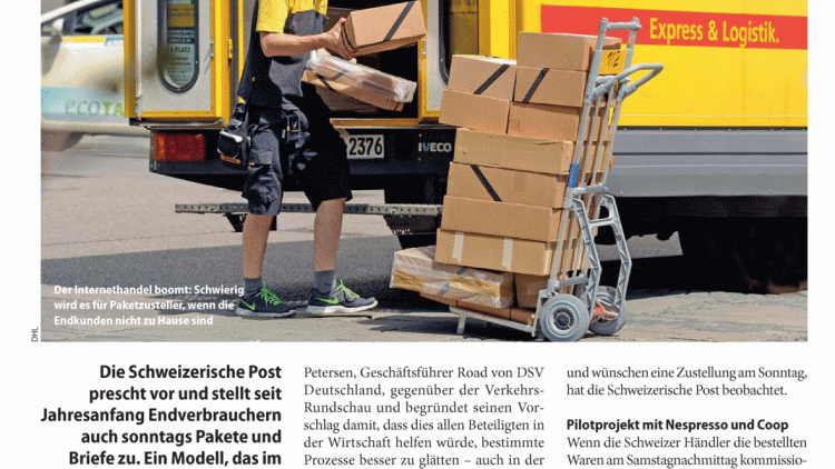 Wenn der Paketbote sonntags klingelt