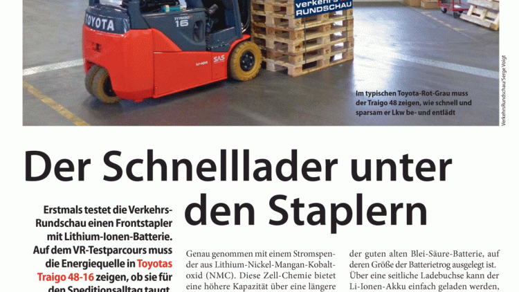 Der Schnelllader unter den Staplern