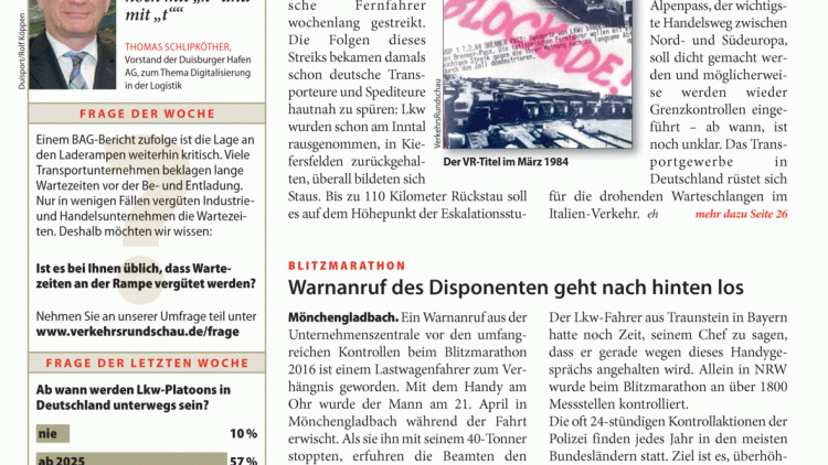 Blitzmarathon: Warnanruf des Disponenten geht nach hinten los Blitzmarathon: Warnanruf des Disponenten geht nach hinten los