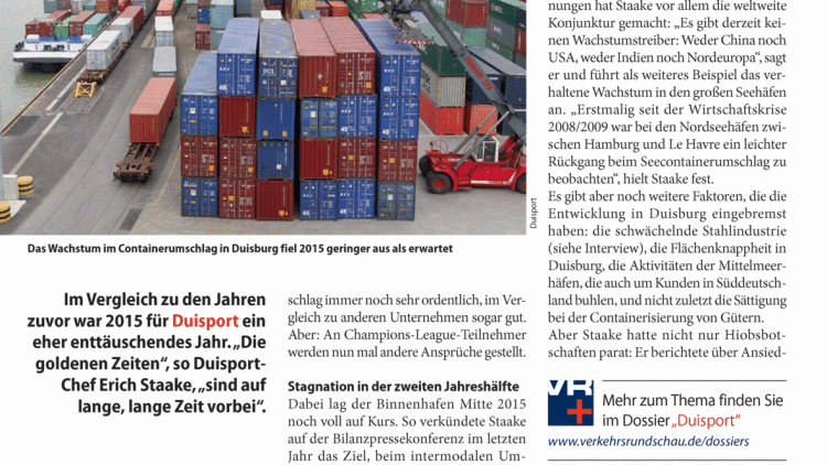 Interview: Kein Wachstum im ersten Quartal 2016