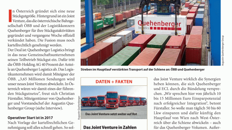 Interview: "Wir werden massiv die Zahl der Lkw reduzieren" Interview: "Wir werden massiv die Zahl der Lkw reduzieren"