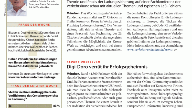 Ladung richtig sichern lernen