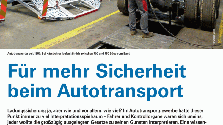 Für mehr Sicherheit beim Autotransport