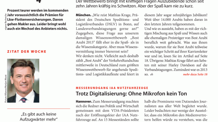 Messerundgang IAA Nutzfahrzeuge: Trotz Digitalisierung: Ohne Mikrofon kein Ton Messerundgang IAA Nutzfahrzeuge: Trotz Digitalisierung: Ohne Mikrofon kein Ton