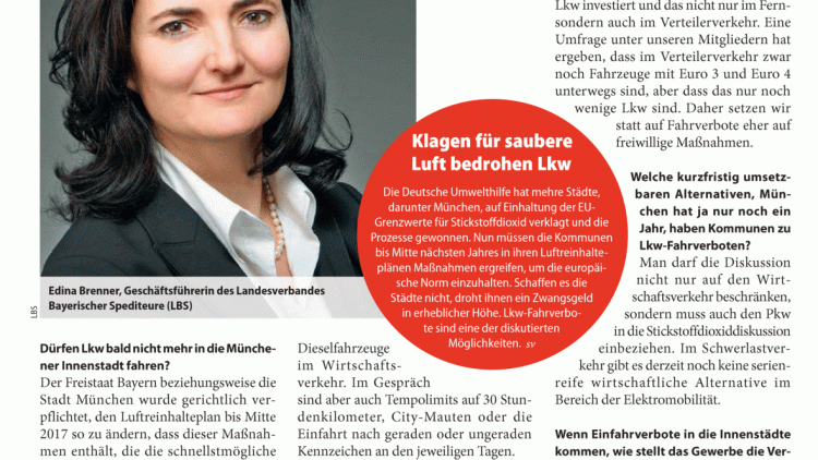 Gelten in den Städten bald Lkw-Fahrverbote?