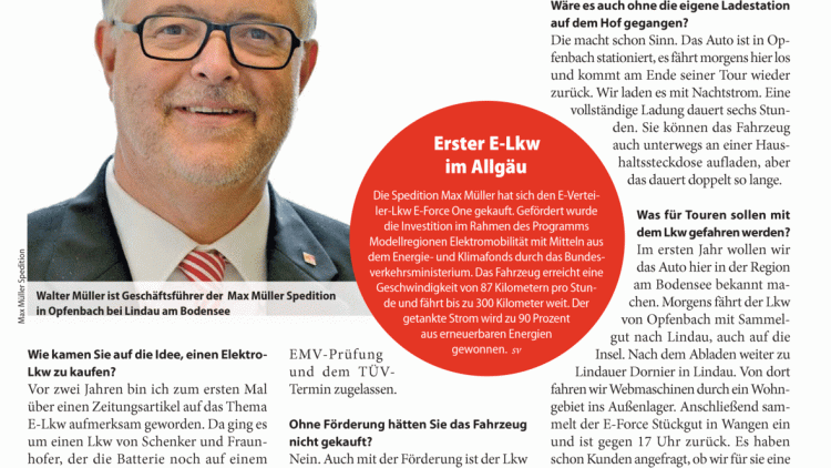 Warum haben Sie einen Elektro-Lkw gekauft?
