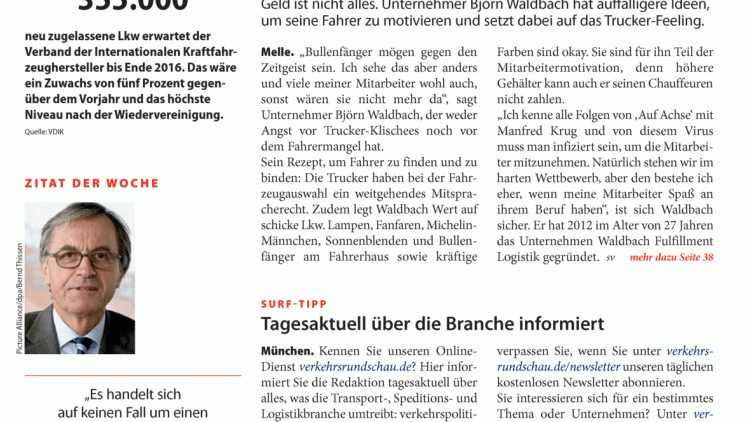 Fahreranweisung: Gesund und sicher Fahreranweisung: Gesund und sicher