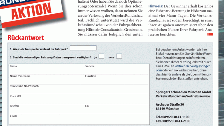 Wie wettbewerbsfähig ist Ihre Transporter-Flotte? Wie wettbewerbsfähig ist Ihre Transporter-Flotte?