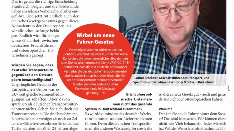 Was würde deutschen Transporteuren helfen? Was würde deutschen Transporteuren helfen?