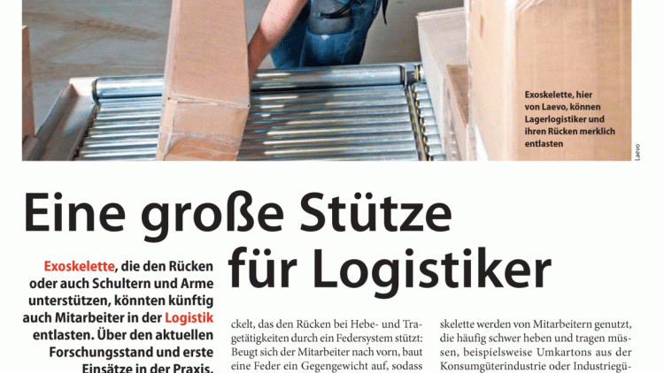 Eine große Stütze für Logistiker