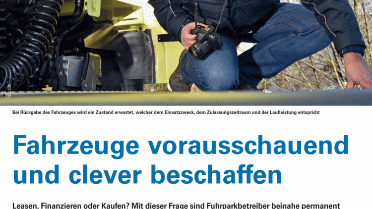 Fahrzeuge vorausschauend und clever beschaffen