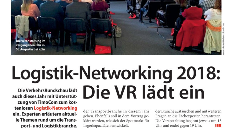 Logistik-Networking 2018: Die VR lädt ein