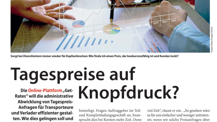 Interview: "Es wird kein Transporteur zu bestimmten Preisen gezwungen" Interview: "Es wird kein Transporteur zu bestimmten Preisen gezwungen"