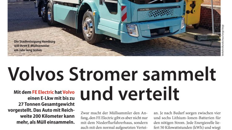 Volvos Stromer sammelt und verteilt