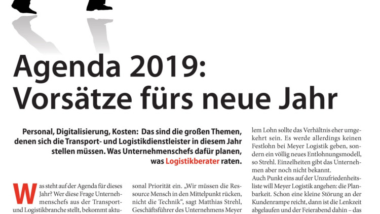 Agenda 2019: Vorsätze fürs neue Jahr