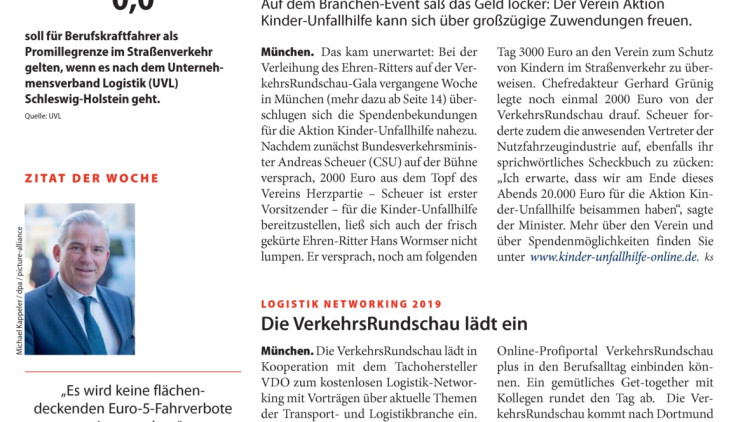 Spendenhagel auf der VR-Gala
