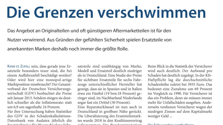 Die Grenzen verschwimmen