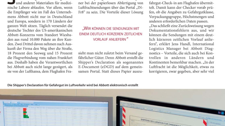 Papierlose Abfertigung