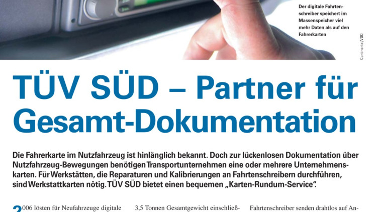 TÜV SÜD - Partner für Gesamt-Dokumentation
