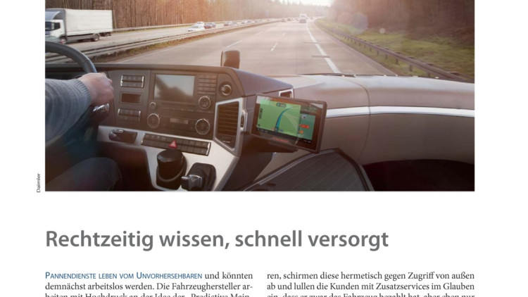 Rechtzeitig wissen, schnell versorgt