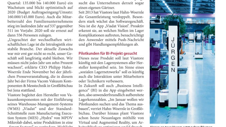 Neues Hängewaren-Shuttle von PSB