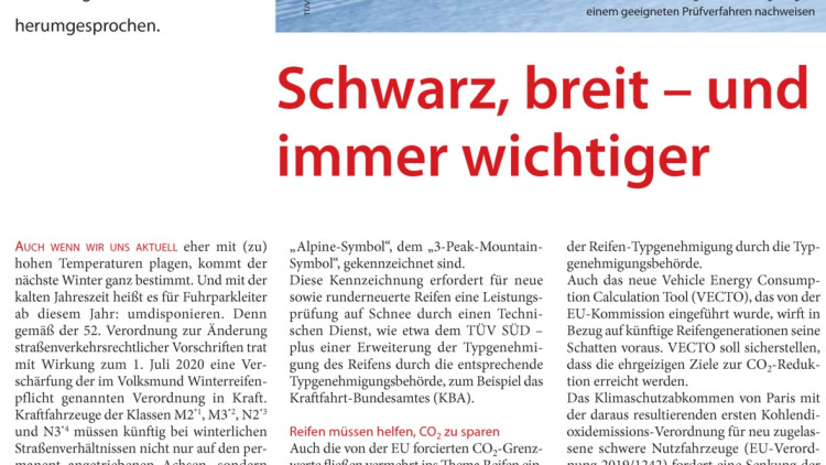 Schwarz, breit - und immer wichtiger