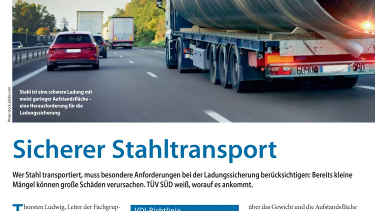 Sicherer Stahltransport Sicherer Stahltransport