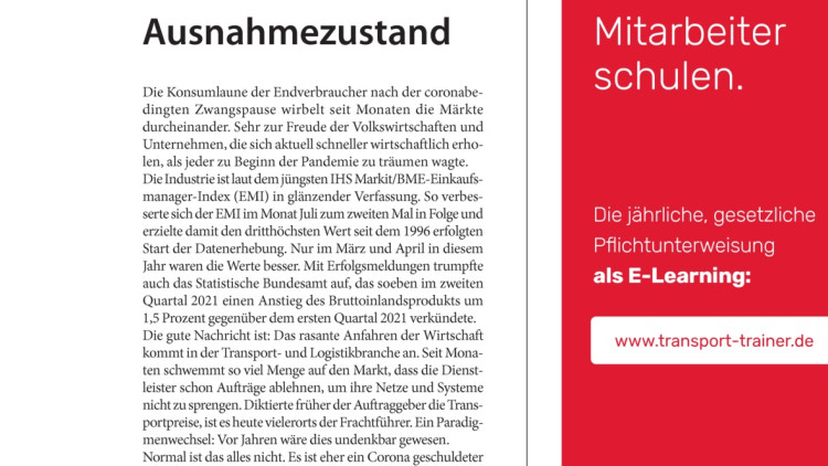 Eine Branche im Ausnahmezustand Eine Branche im Ausnahmezustand