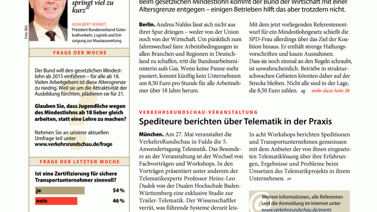 Veranstaltungs-Tipp: Automobillogistik