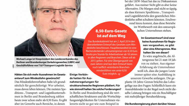 Was halten Sie vom Mindestlohngesetz?