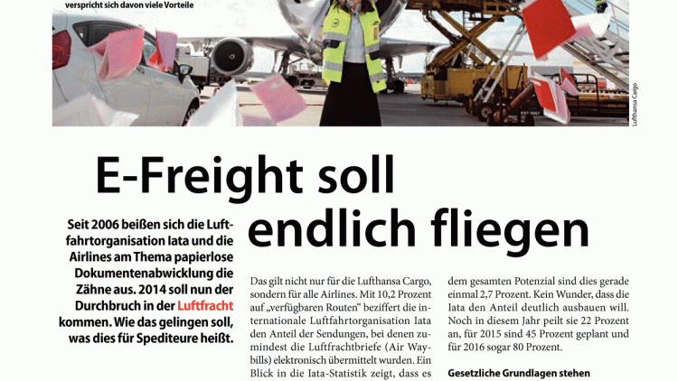 E-Freight soll endlich fliegen