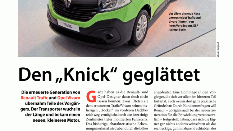 Den "Knick" geglättet