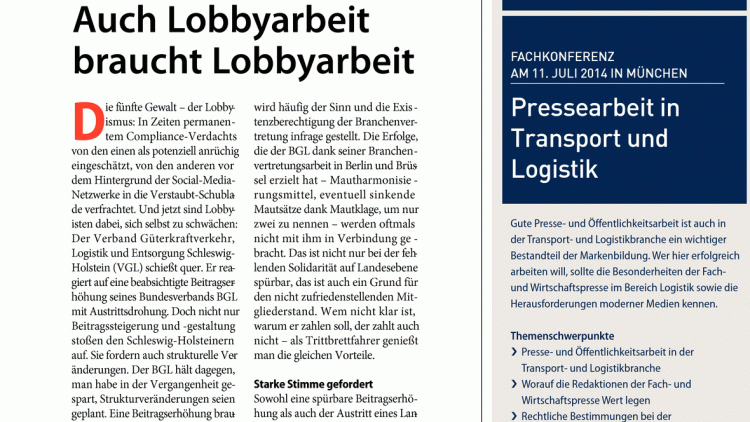 Austrittsdrohung des VGL: Auch Lobbyarbeit braucht Lobbyarbeit