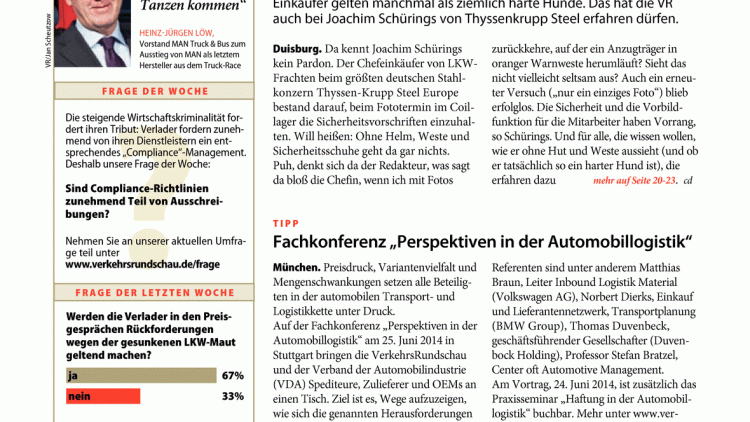 Tipp: Fachkonferenz "Perspektiven in der Automobillogistik"