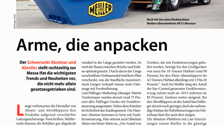 Arme, die anpacken