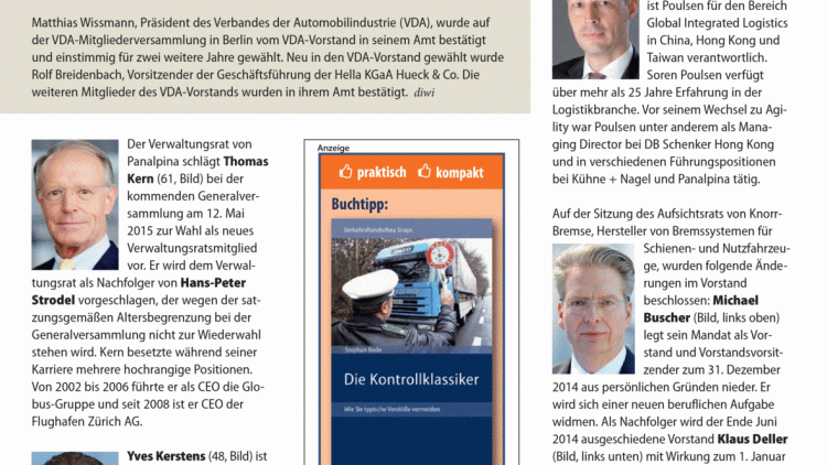 Top News: Neuer alter VDA-Präsident