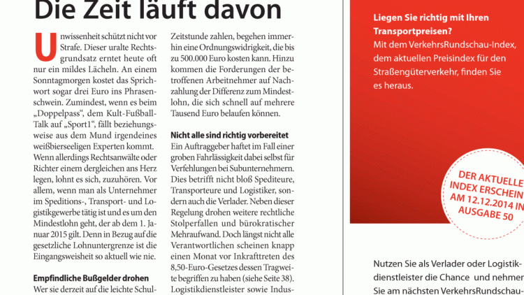 Mindestlohngesetz: Die Zeit läuft davon